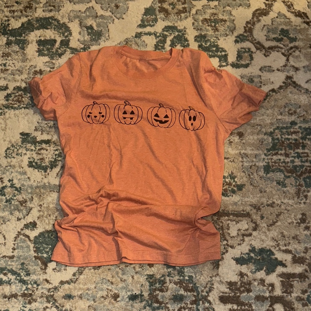 Pumpkin Graphic T-Shirt - Orange